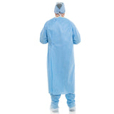 Blue Color SSMMS Nonwoven 45 GSM Isolation Gown (Level 3) Disposable